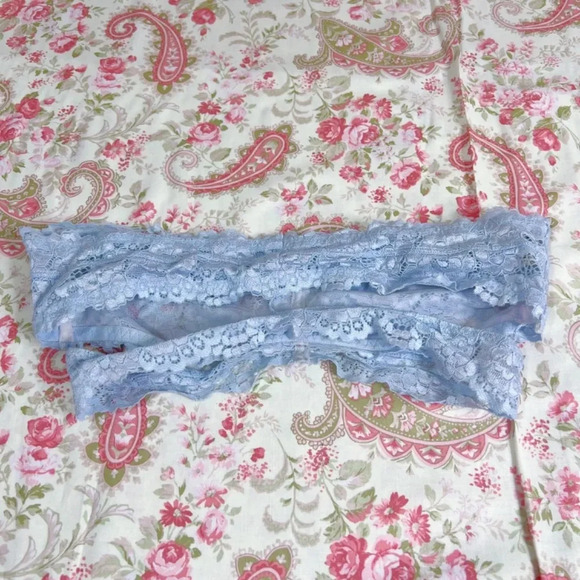 Free People Periwinkle Lace Strapless Bralette Women's Size S - Picture 3 of 6